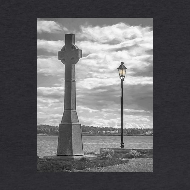 Irish Settlers Celtic Cross Charlottetown Canada by Debra Martz